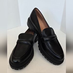 Madewell Black Leather Loafers
